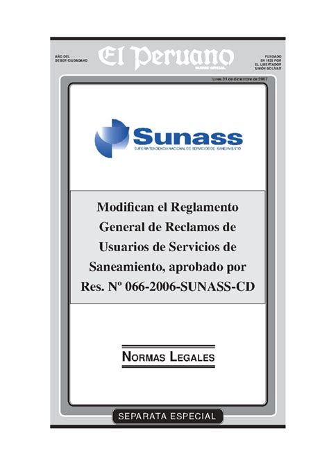 Modificación del Reglamento General de Reclamos de Usuarios de