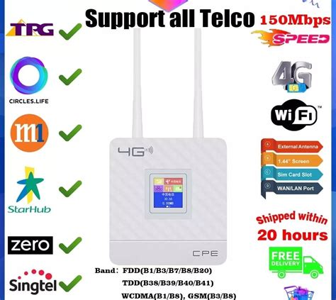 4g Sim Card Wifi Router For Tpg And All Sim Card Computers And Tech