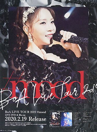 駿河屋 B2販促ポスター Boa 「blu Ray Dvd Boa Live Tour 2019 Mood」（ポスター）