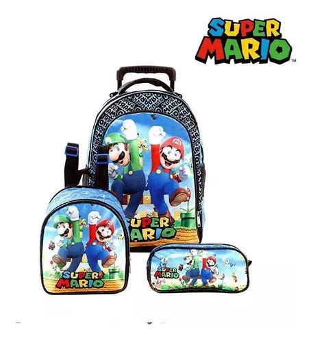 Mochila Escolar Infantil Mario Bross Rodinhasestojo Mercadolivre