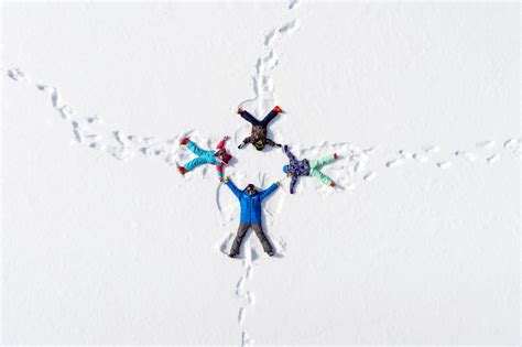 Snow Angels - Drone Photography