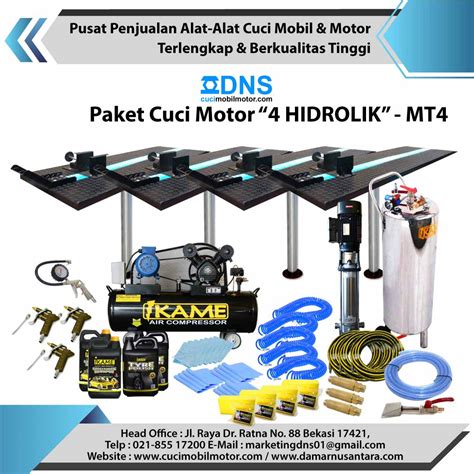 Paket Motor Hidrolik Cuci Mobil Motor