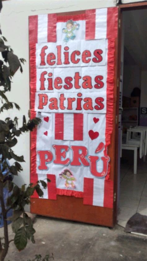 Puertas Fiestas Patrias Per Actividades Montessori Decoraciones De