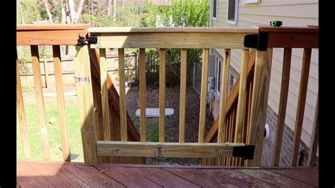 How To Build A Custom Deck Gate Handyman Youtube Deck Gate