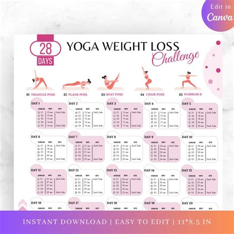 75 Yoga Poses Pdf 8 5x11 Etsy Canada