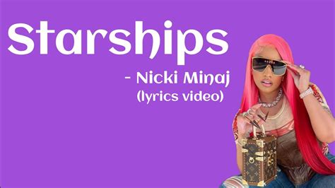 Nicki Minaj - Starships (lyrics video) - YouTube