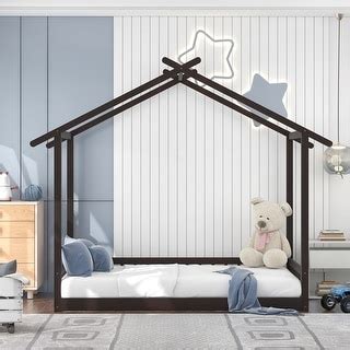 Twin+Twin Size Extra Long Sleepover Daybed Extendable House Bed with ...