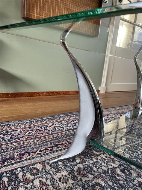 Vintage Shark Fin Design Coffee Table Whoppah