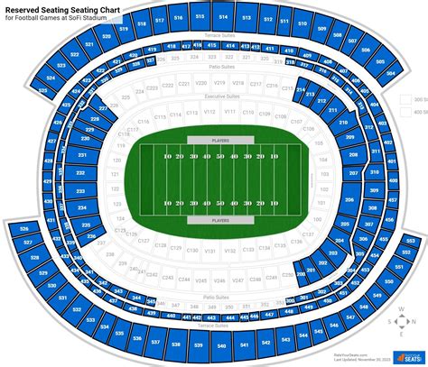 Sofi Stadium Seating Chart Map Oggsync