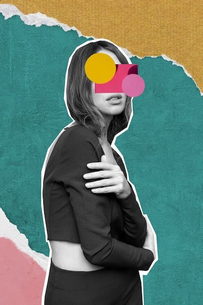 premium photo fashion models  paper cut  style