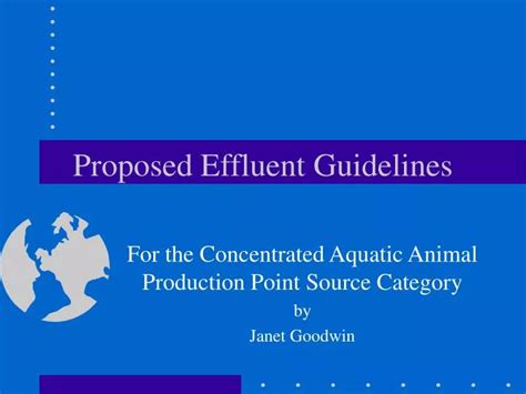 Ppt Proposed Effluent Guidelines Powerpoint Presentation Free