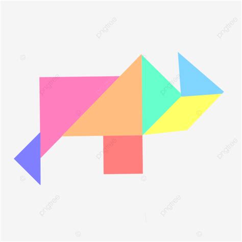 Elephant Animal Tangram Illustration, Tangram, Elephant, Shape PNG ...