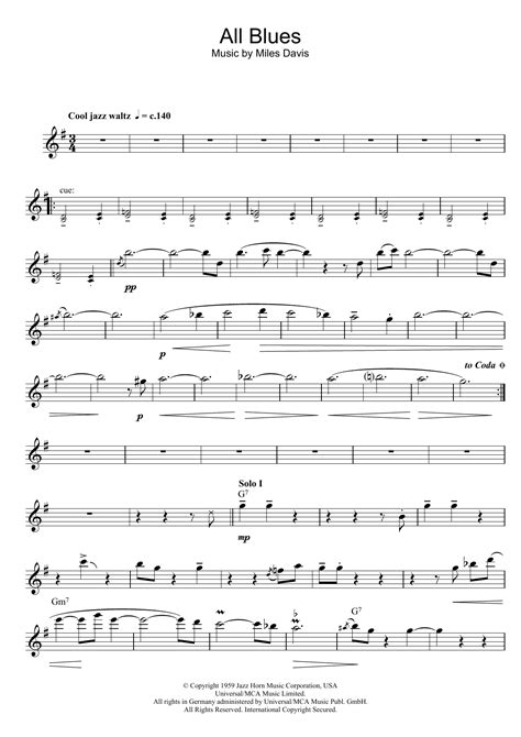 All Blues Sheet Music Direct