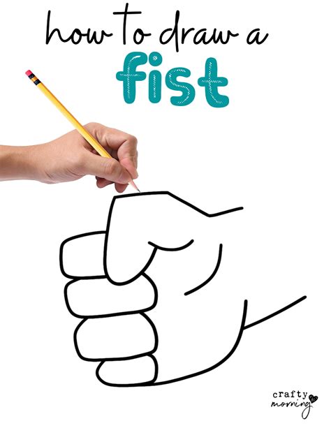 How to Draw a Fist (Easy Tutorial) - Crafty Morning