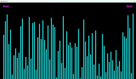 Github Calebbunchbubblesortvisualization Bubble Sort Visualization Using Python And Pygame