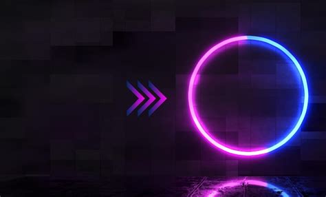 Premium Photo | Purple and blue neon gaming thumbnail