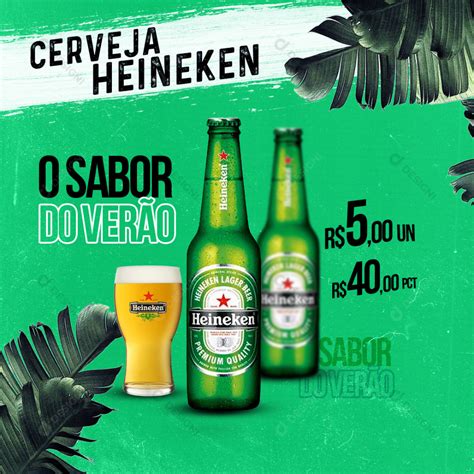 Cerveja Heineken Bares Social Media Psd Editável [download] Designi