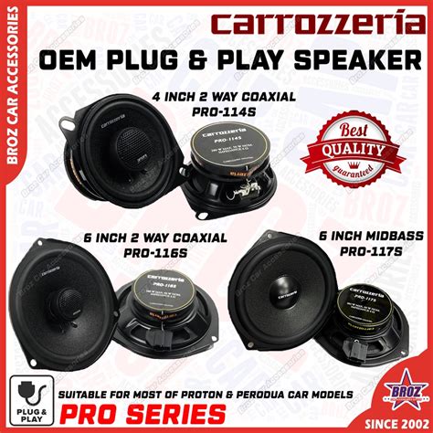 Installation Available Carrozzeria Oem Plug Play Speaker Inch Way