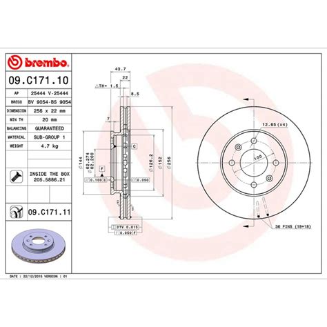 2 Disques De Frein Brembo Xtra Vernis UV09 C171 1X Norauto Fr