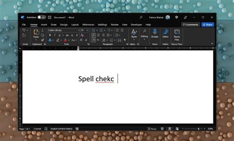 How To Spell Check In Word