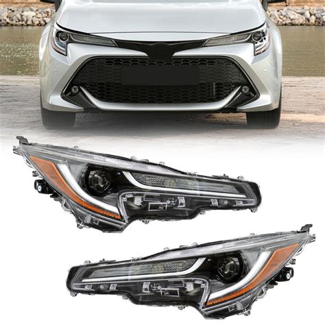 Fit For Toyota Corolla L Le Pair Headlight Assembly Led Drl