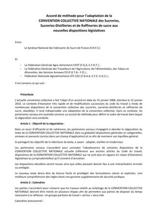 Idcc Accord Methode Mise A Jour Ccn Pdf