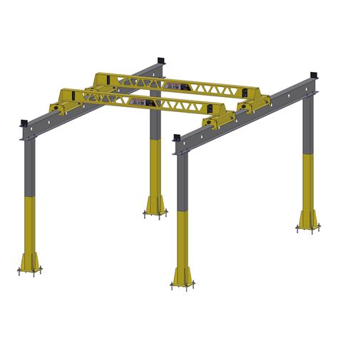 Pwi Ultra Lite Freestanding Bridge Crane Hoist Zone