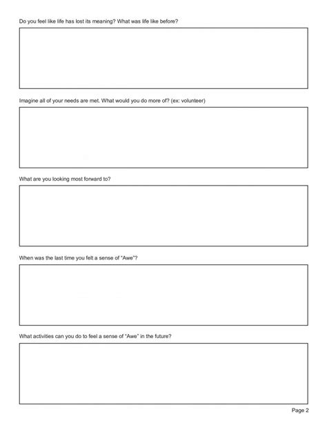 Existential Therapy Worksheet Bundle Editable Fillable Printable Pdfs