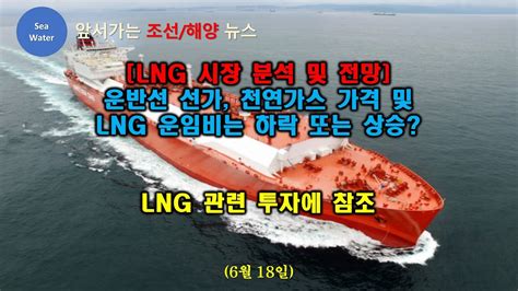 Lng 시장 분석 및 전망 운반선 선가 천연가스 가격 및 Lng 운임비는 하락 또는 상승 Lng 관련 투자에 참조