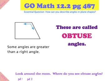 Go Math Interactive Mimio Lesson Describe Angles In Plane Shapes