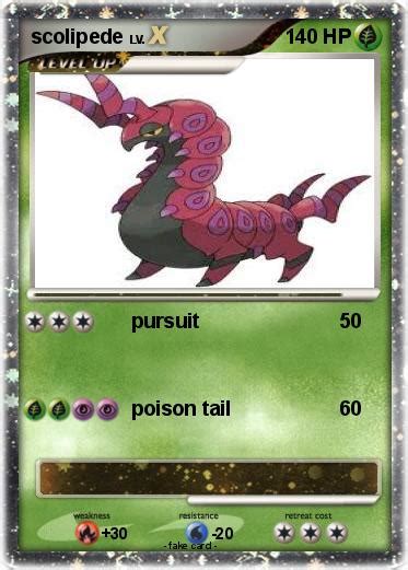 Pokémon scolipede 32 32 - pursuit - My Pokemon Card