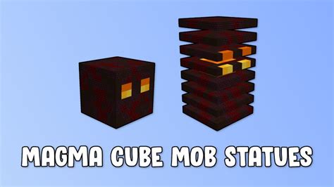 Magma Cube Mob Statues Minecraft Map