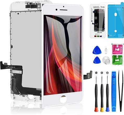 Diykitpl For Iphone 8 Plus Screen Replacement White 5 5 Inch 3d Touch Lcd Digitizer