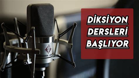 Diksiyon Dersleri Başlıyor YouTube