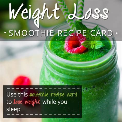 Brighten Up Your Day With This Free Weight Loss Smoothie Recipe Card