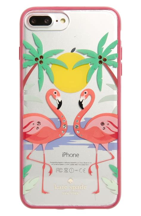 Kate Spade New York Crystal Embellished Flamingos Iphone 78 And 78 Plus Case Nordstrom