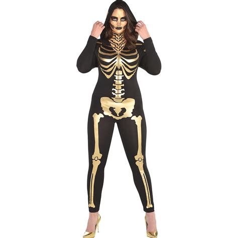 Suit Yourself Bones Skeleton Womens Fancy Dress Costume For Adult