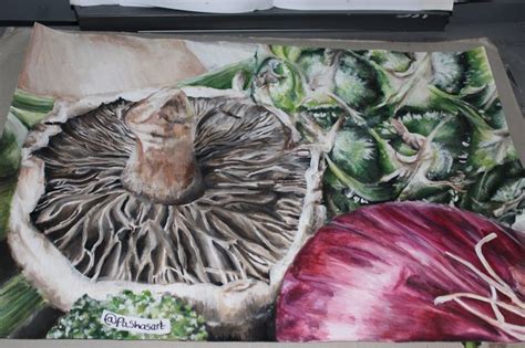 GCSE final piece Fruit and Veg | Natural forms gcse, Natural form art, Gcse art