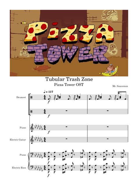 Tubular Trash Zone Mr Sauceman Pizza Tower Ost Sheet Music For