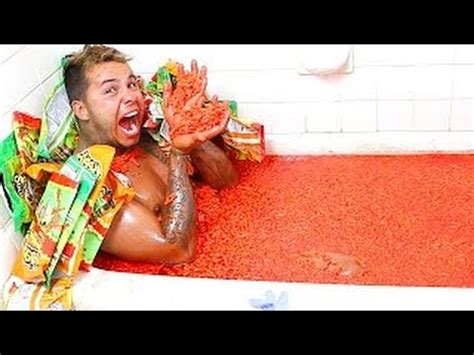 HOT CHEETOS AND TAKIS BATH CHALLENGE YouTube