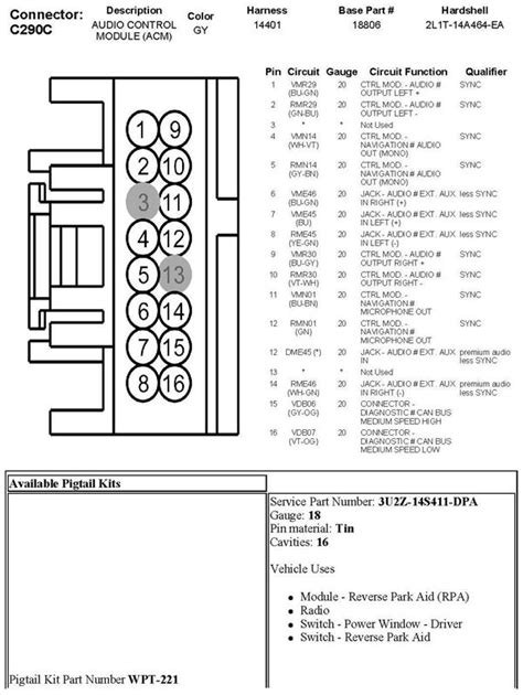 16 Pin Connector Diagram