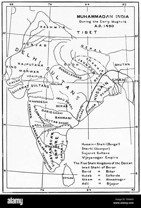 Mughal Dynasty Map