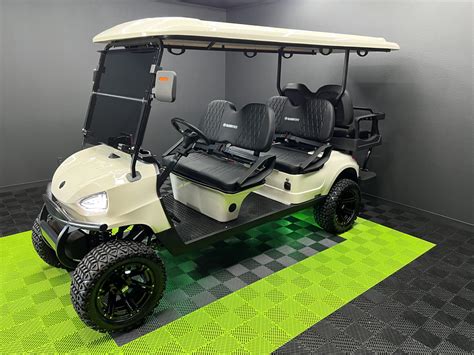 2022 Mammothev White 6 Seater Electric 72volt Lithium Goat Custom Golf Carts