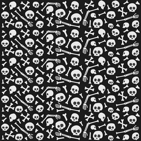 Skull Seamless Pattern Skull Pattern Background Crossbones And Skull Pattern Skull Print