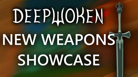 New Starting Weapons Showcase Deepwoken Youtube