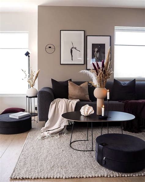 Home Decor Ideas For Living Room With Black Sofa | Bryont Blog