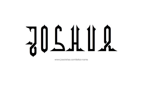 Joshua Name Tattoo Designs