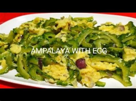 How To Cook Ginisang Ampalaya With Egg Youtube