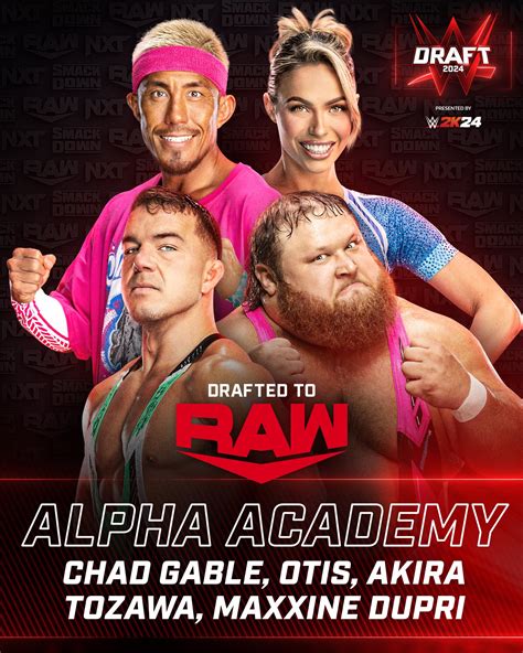 Chad Gable, Otis, Akira Tazawa and Maxxine Dupri | 2024 WWE Draft on