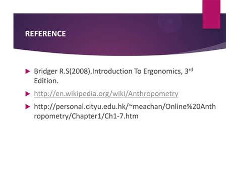 anthropometry uses and applications